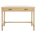Scrivania a 2 cassetti Natural / Marrone in stile rustico – Stile classico, uso singolo