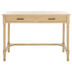 Scrivania a 2 cassetti Natural / Marrone in stile rustico – Stile classico, uso singolo