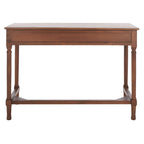 Scrivania a 2 cassetti Natural / Marrone in stile rustico – Stile classico, uso singolo