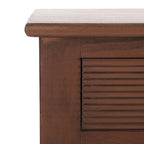 Scrivania a 2 cassetti Natural / Marrone in stile rustico – Stile classico, uso singolo