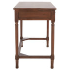 Scrivania a 2 cassetti Natural / Marrone in stile rustico – Stile classico, uso singolo