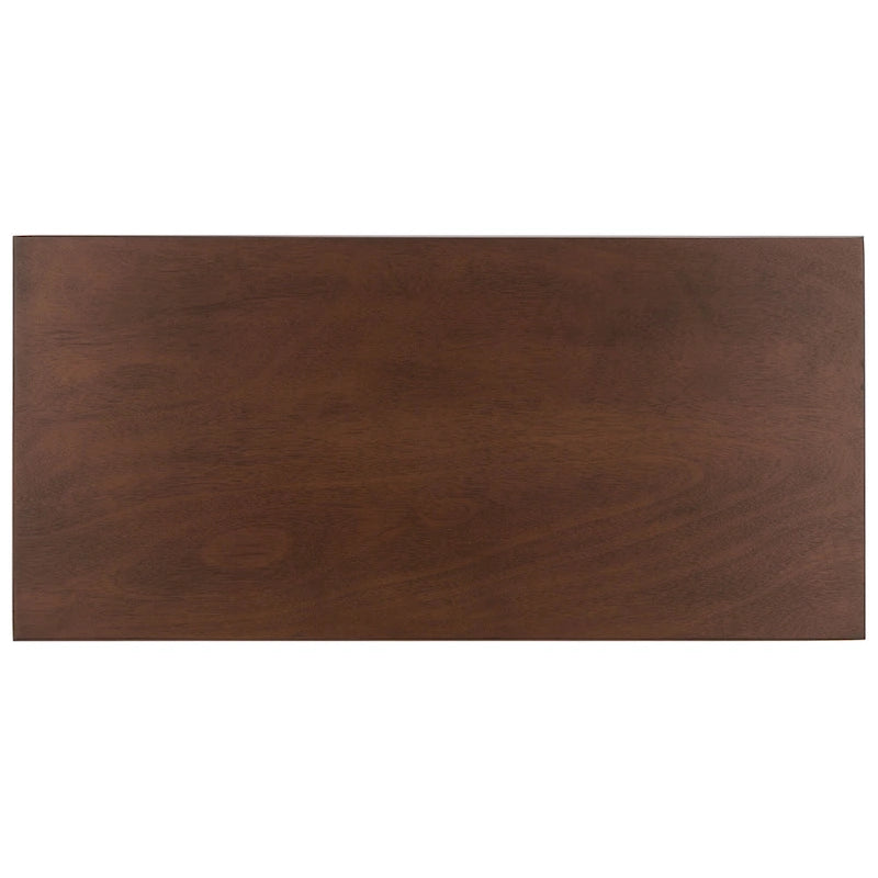 Scrivania a 2 cassetti Natural / Marrone in stile rustico – Stile classico, uso singolo