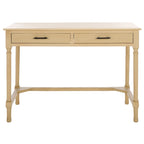 Scrivania a 2 cassetti Natural / Marrone in stile rustico – Stile classico, uso singolo