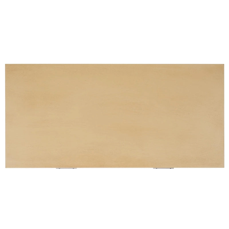 Scrivania a 2 cassetti Natural / Marrone in stile rustico – Stile classico, uso singolo