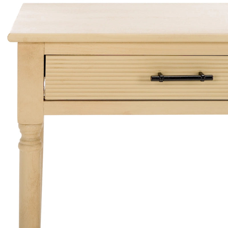 Scrivania a 2 cassetti Natural / Marrone in stile rustico – Stile classico, uso singolo