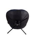 Poltrona girevole a 360° in ciniglia grigia/bianca/blu e similpelle – Stile moderno, uso singolo