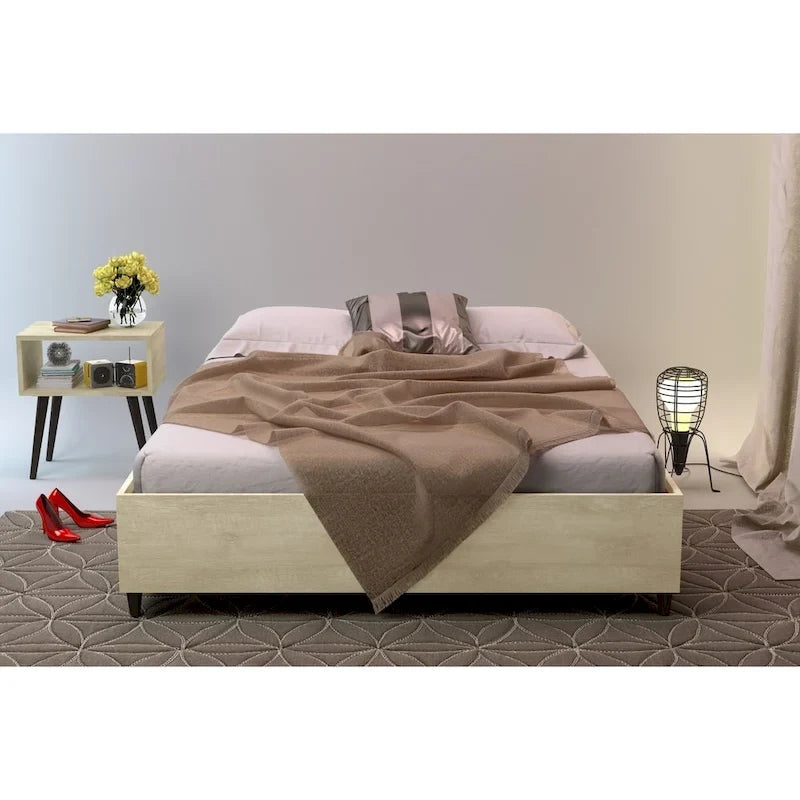 Giroletto Mid-Century in MDF color Talpa / Marrone / Bianco (Queen / King)