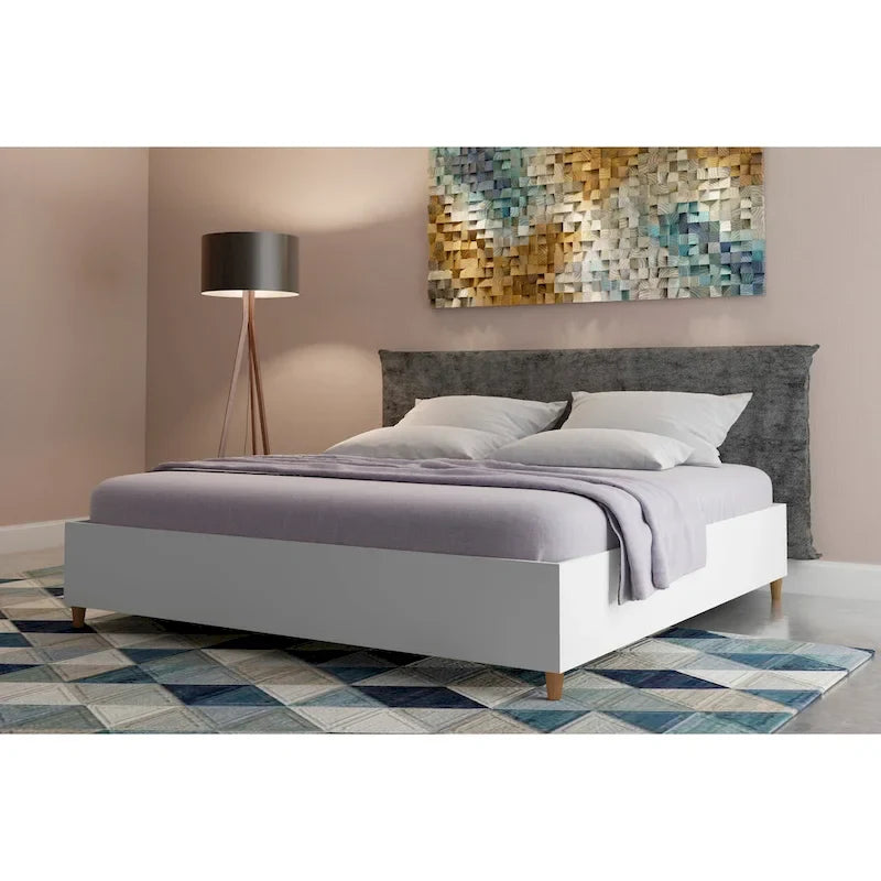Giroletto Mid-Century in MDF color Talpa / Marrone / Bianco (Queen / King)