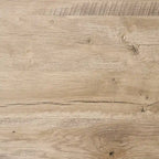 Scrivania con finitura Grigio / Legno – Gambe in metallo e ripiano in laminato rovere, uso singolo