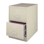 Armadietto classificatore verticale a 2 cassetti beige/nero/grigio – Formato protocollo, monouso