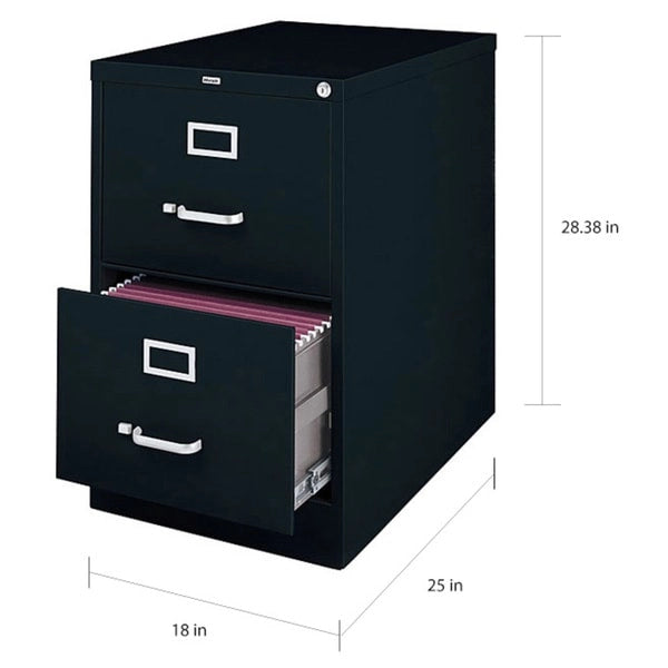 Armadietto classificatore verticale a 2 cassetti beige/nero/grigio – Formato protocollo, monouso