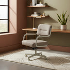 Swivel Kitchen Dining Caster Chair with Wheels - M-110 - N/A