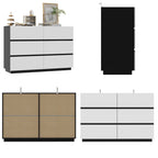 Organizzatore cassettiera senza maniglie bianca e nera (6 cassetti / 9 cassetti)