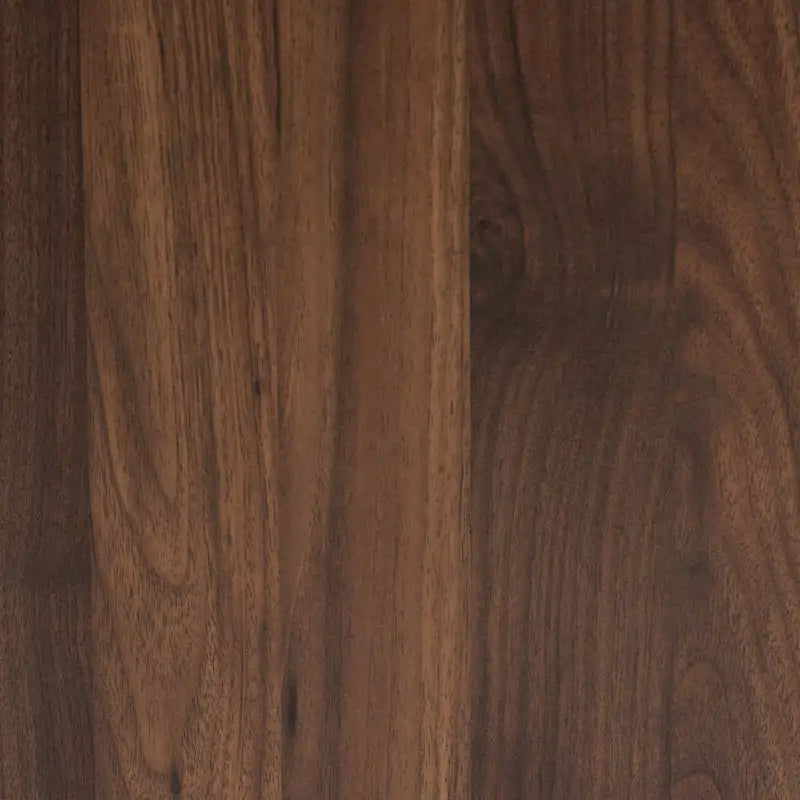 Comodino a 2 cassetti Marrone Scuro e Noce / Oro – Stile Mid-Century, Singolo Utilizzo