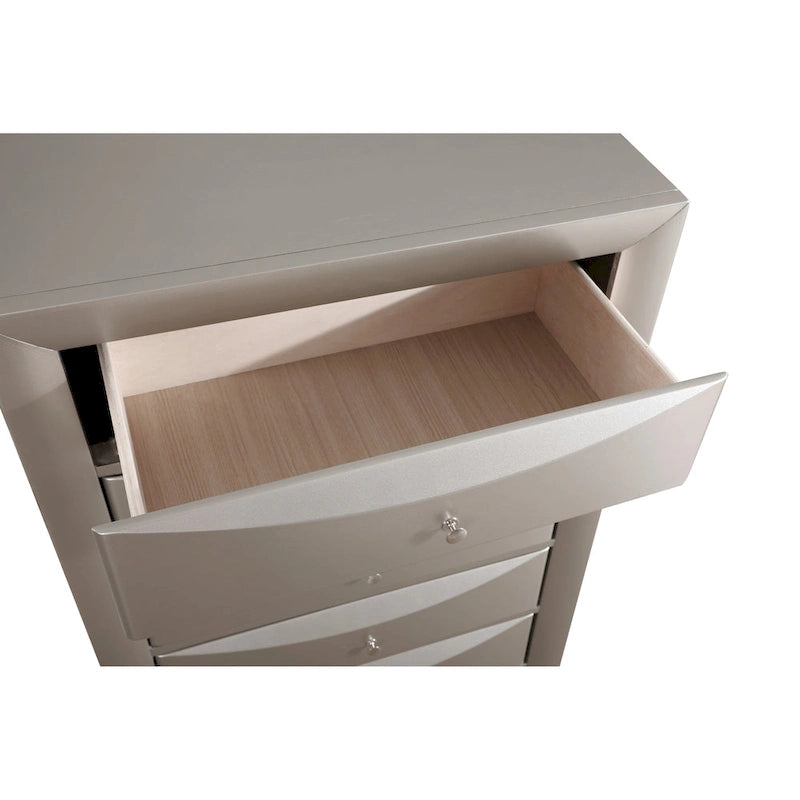 Cassettiera a 5 cassetti Grigio / Cappuccino / Bianco / Argento / Nero / Ciliegio – Per 1 Persona