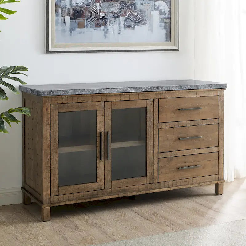 Steve Silver Marble Top Server