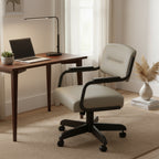 Swivel Tilt Kitchen Caster Chair with Wheels M-115 - 18 inch Seat