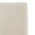 Letto a piattaforma imbottito in misto poliestere color crema con gambe affusolate (Queen / King / Cal King)
