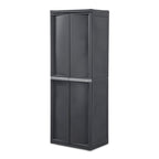 Sterilite 2 Pack Adjustable 4-Shelf Garage Storage Cabinet Bin Organizer, Gray - 2 Pack