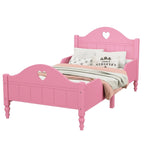 Letto per bambini Olive Green / Verde / Rosa chiaro / Bianco in formato Twin con sponde di sicurezza, testiera e pediera (Singolo)
