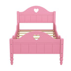 Letto per bambini Olive Green / Verde / Rosa chiaro / Bianco in formato Twin con sponde di sicurezza, testiera e pediera (Singolo)