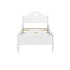 Letto per bambini Olive Green / Verde / Rosa chiaro / Bianco in formato Twin con sponde di sicurezza, testiera e pediera (Singolo)