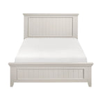 Struttura Letto con Pannello Shiplap Effetto Legno Grezzo con Testiera e Pediera (Singolo / Una Piazza e Mezza / Matrimoniale / King / California King)