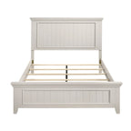 Struttura Letto con Pannello Shiplap Effetto Legno Grezzo con Testiera e Pediera (Singolo / Una Piazza e Mezza / Matrimoniale / King / California King)