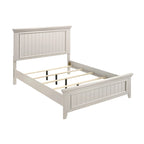 Struttura Letto con Pannello Shiplap Effetto Legno Grezzo con Testiera e Pediera (Singolo / Una Piazza e Mezza / Matrimoniale / King / California King)