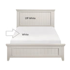 Struttura Letto con Pannello Shiplap Effetto Legno Grezzo con Testiera e Pediera (Singolo / Una Piazza e Mezza / Matrimoniale / King / California King)