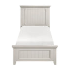Struttura Letto con Pannello Shiplap Effetto Legno Grezzo con Testiera e Pediera (Singolo / Una Piazza e Mezza / Matrimoniale / King / California King)
