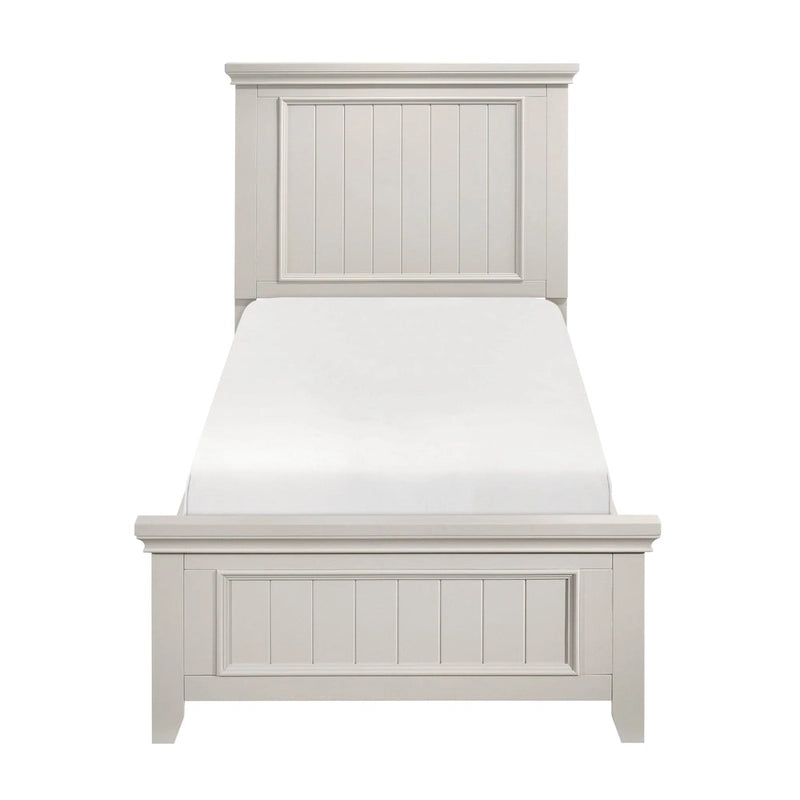 Struttura Letto con Pannello Shiplap Effetto Legno Grezzo con Testiera e Pediera (Singolo / Una Piazza e Mezza / Matrimoniale / King / California King)