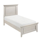 Struttura Letto con Pannello Shiplap Effetto Legno Grezzo con Testiera e Pediera (Singolo / Una Piazza e Mezza / Matrimoniale / King / California King)