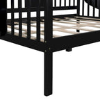 Letto da Giorno Espresso in Pino e Compensato, Misura Matrimoniale, con Comodini e Struttura a 3 Sponde (Singolo)