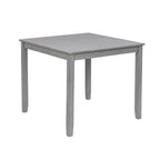 Tavolo da pranzo quadrato in legno di noce/grigio (4 posti)
