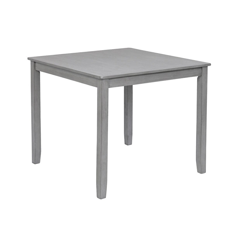 Tavolo da pranzo quadrato in legno di noce/grigio (4 posti)