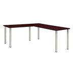 Scrivania angolare a L multicolore – 168 cm con ritorno da 107 cm, uso singolo