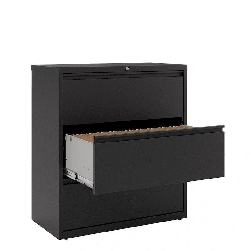 Classificatore laterale a 3 cassetti bianco/nero – Finitura opaca, monouso