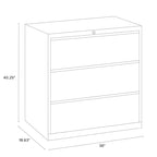 Classificatore laterale a 3 cassetti bianco/nero – Finitura opaca, monouso