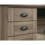 Scrivania ad angolo a L grigia/legno – Stile direzionale, Uso singolo