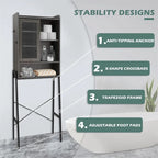 Mobiletto contenitore sopra il WC - 11.6P x 24.6L x 67A
