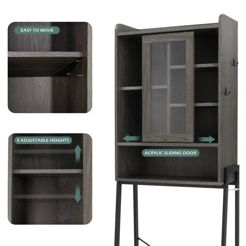 Mobiletto contenitore sopra il WC - 11.6P x 24.6L x 67A