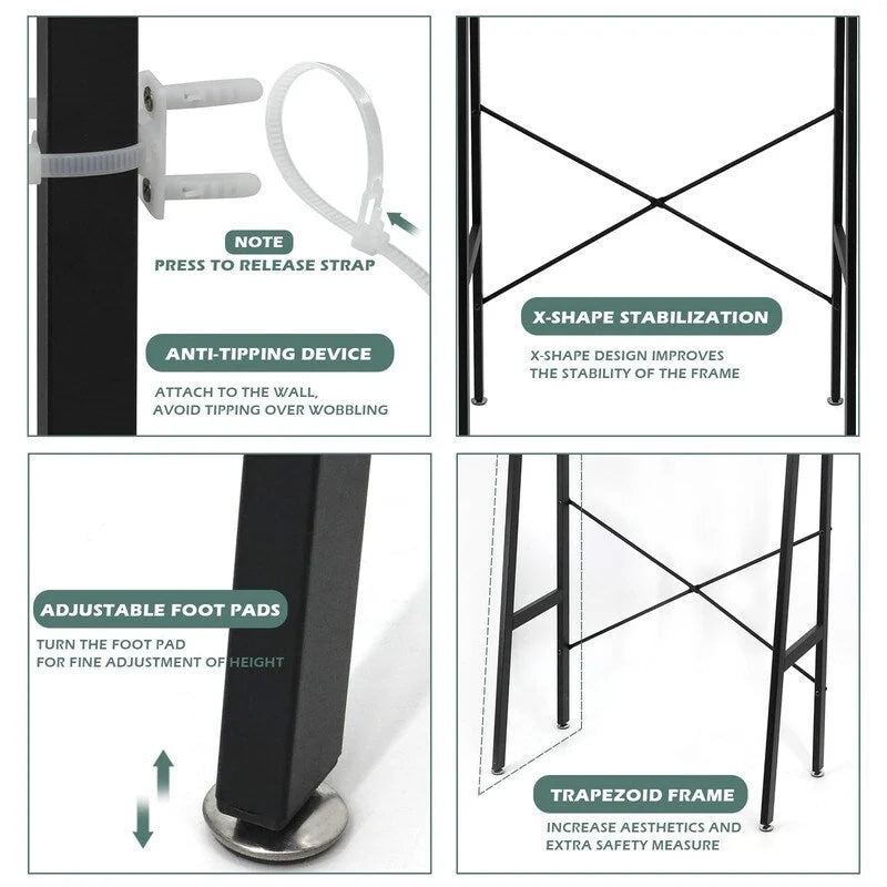 Mobiletto contenitore sopra il WC - 11.6P x 24.6L x 67A
