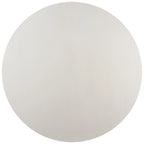 Tavolo da pranzo rotondo con base esagonale in canna di colore bianco/nero/naturale (4 posti)