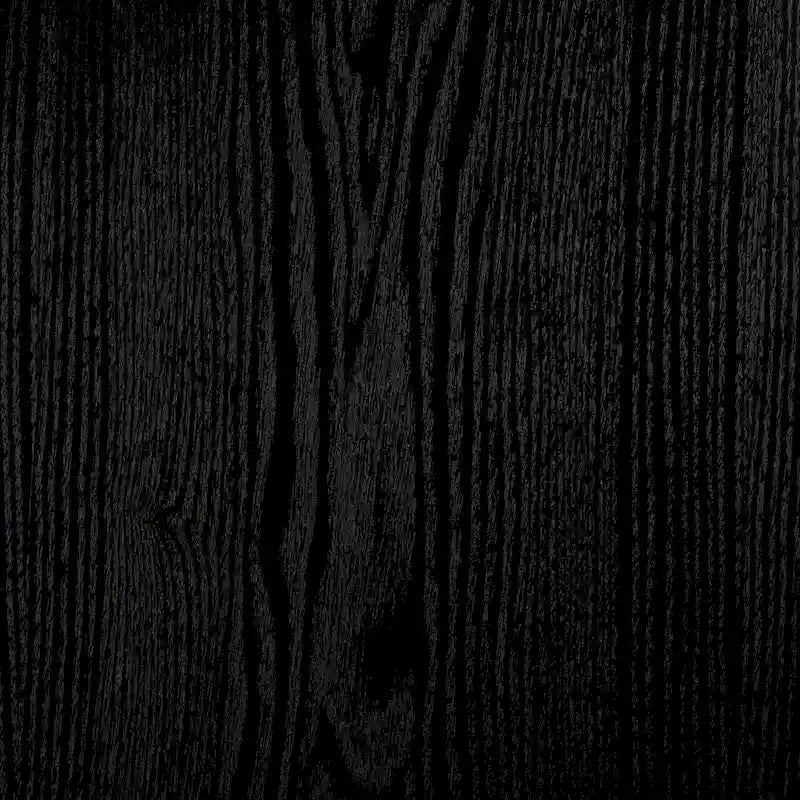 Tavolo da pranzo rotondo con base esagonale in canna di colore bianco/nero/naturale (4 posti)